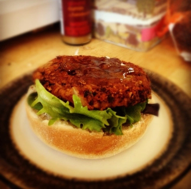 Carrot, Cumin & Kidney Bean Burger