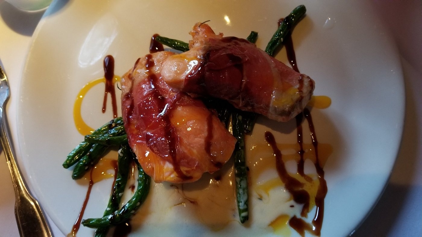 A seafood plate photographed at Chart House in Boston