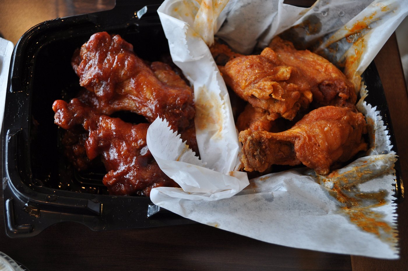Buffalo wings and barbecue wings from Gabriel’s Gate