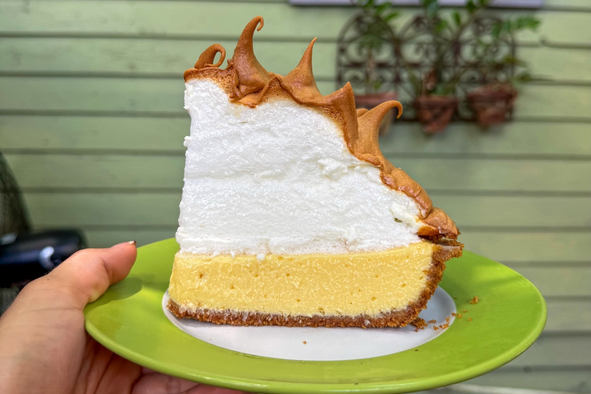 Blue Heaven’s meringue-topped Key lime pie in Key West