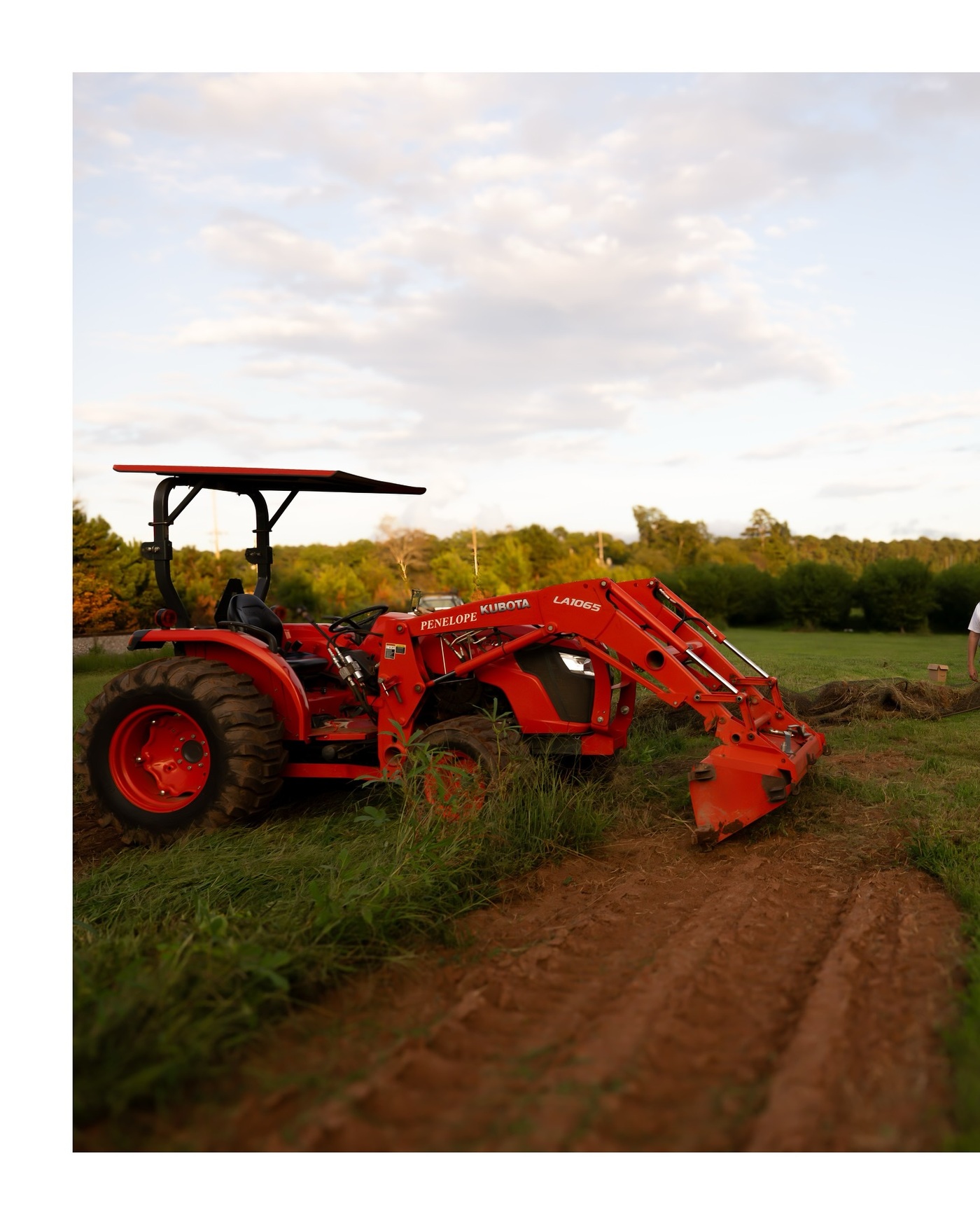 Tractor at Penelope’s Peaches in Newnan