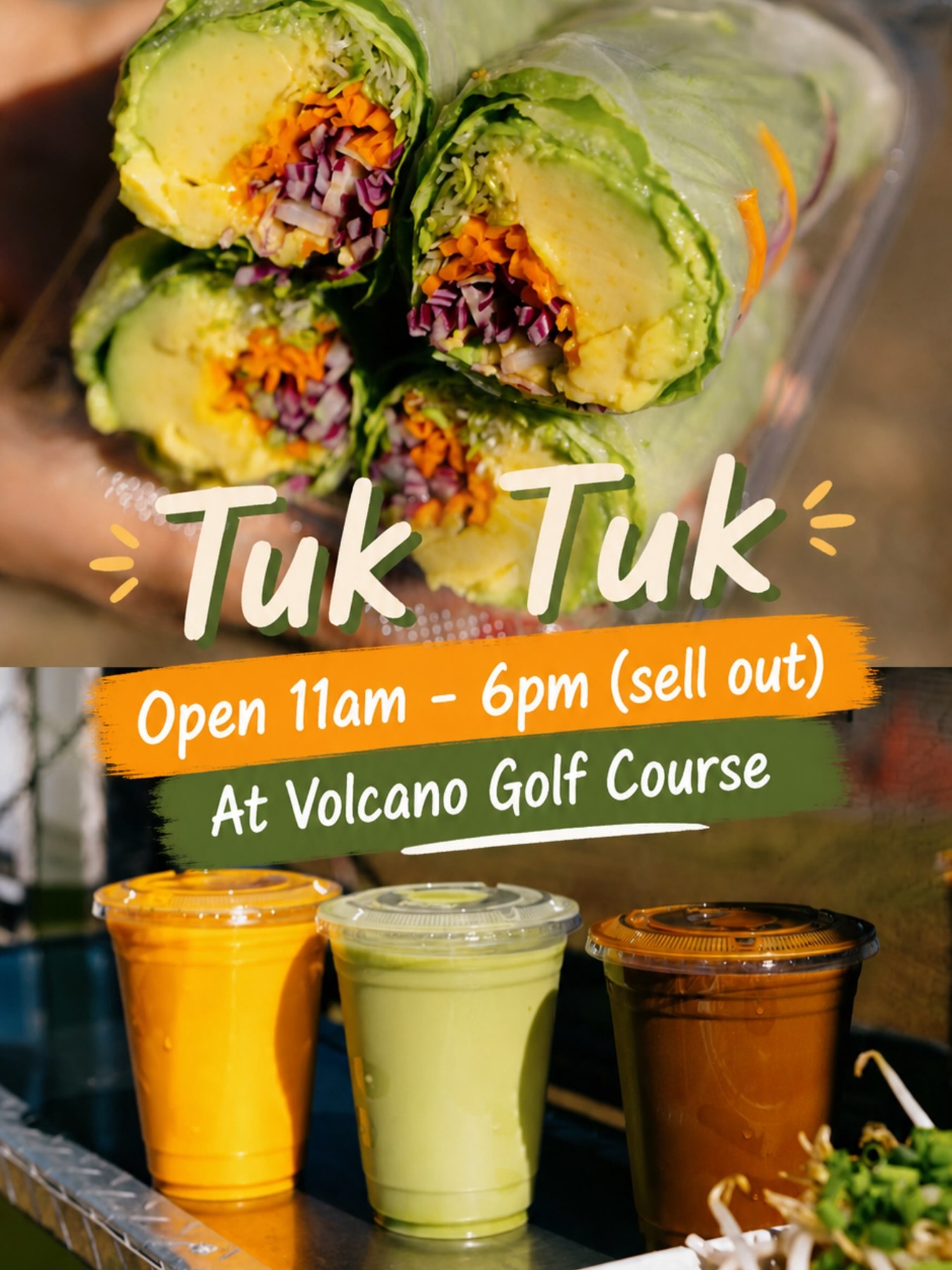 Tuk Tuk Thai Food’s avocado summer rolls and Thai drinks