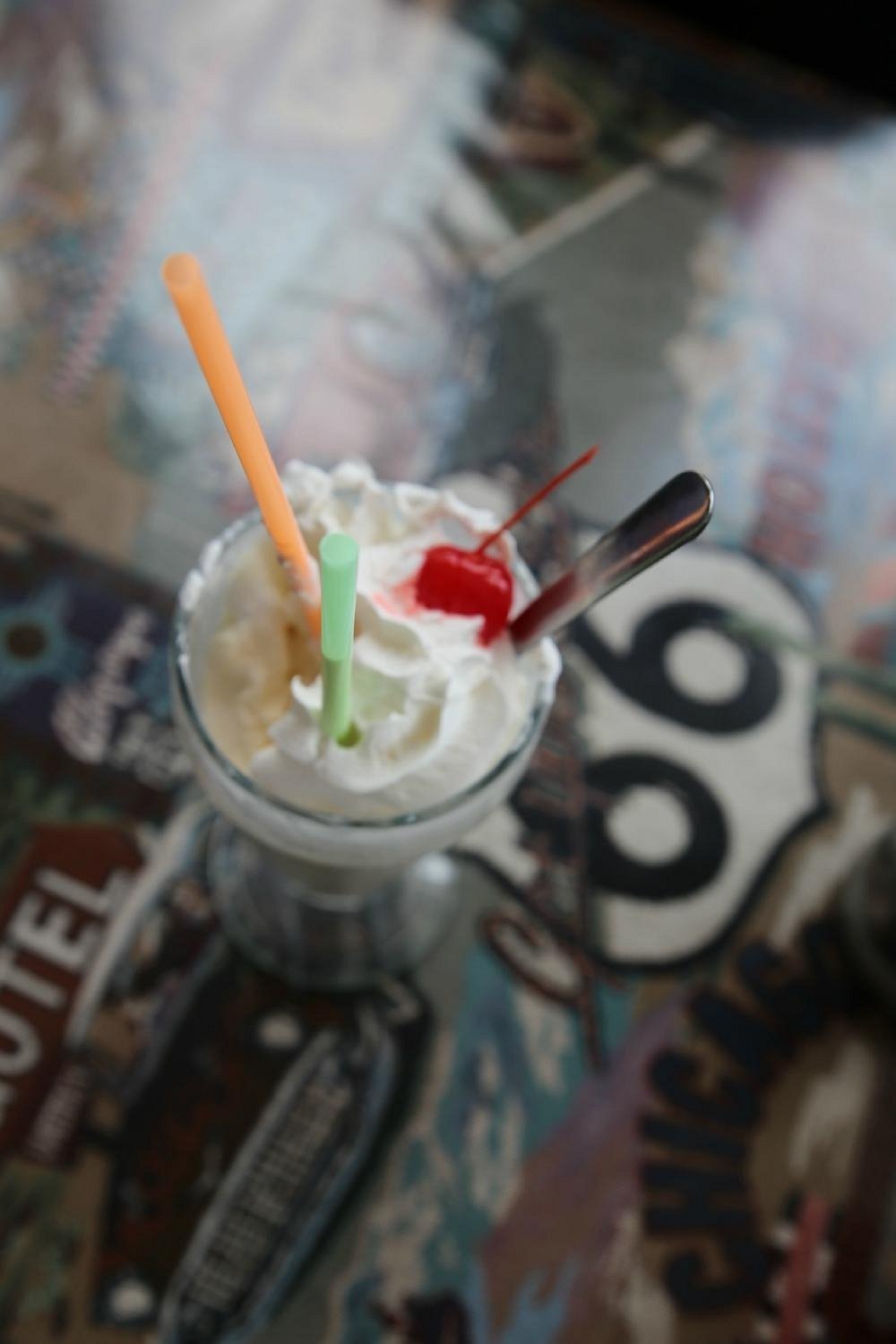 A milkshake at Mr. D’z Route 66 Diner