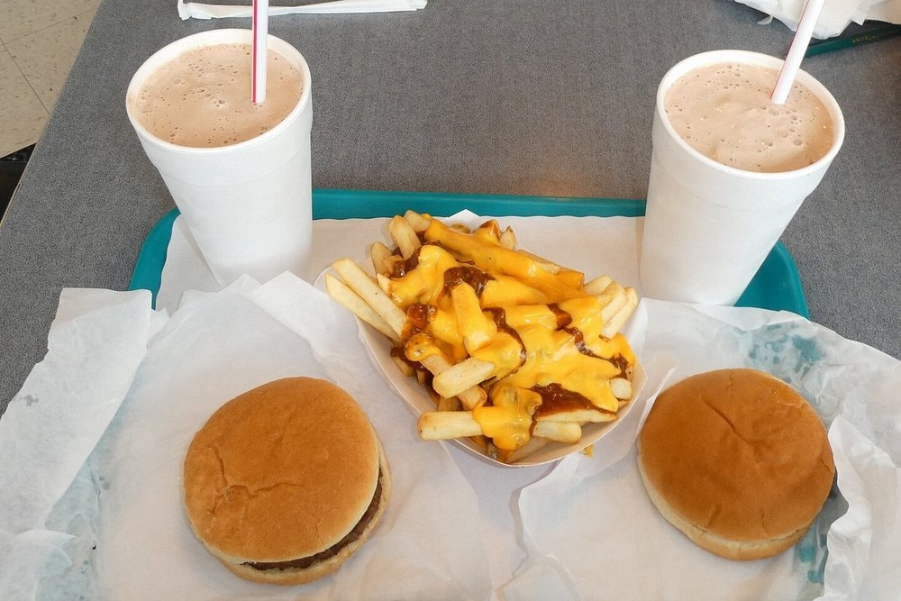 Burgers, chili fries and shakes at Polk-a-Dot Drive In