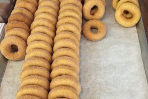 Cider donuts in the bakery at Salinger’s Orchard