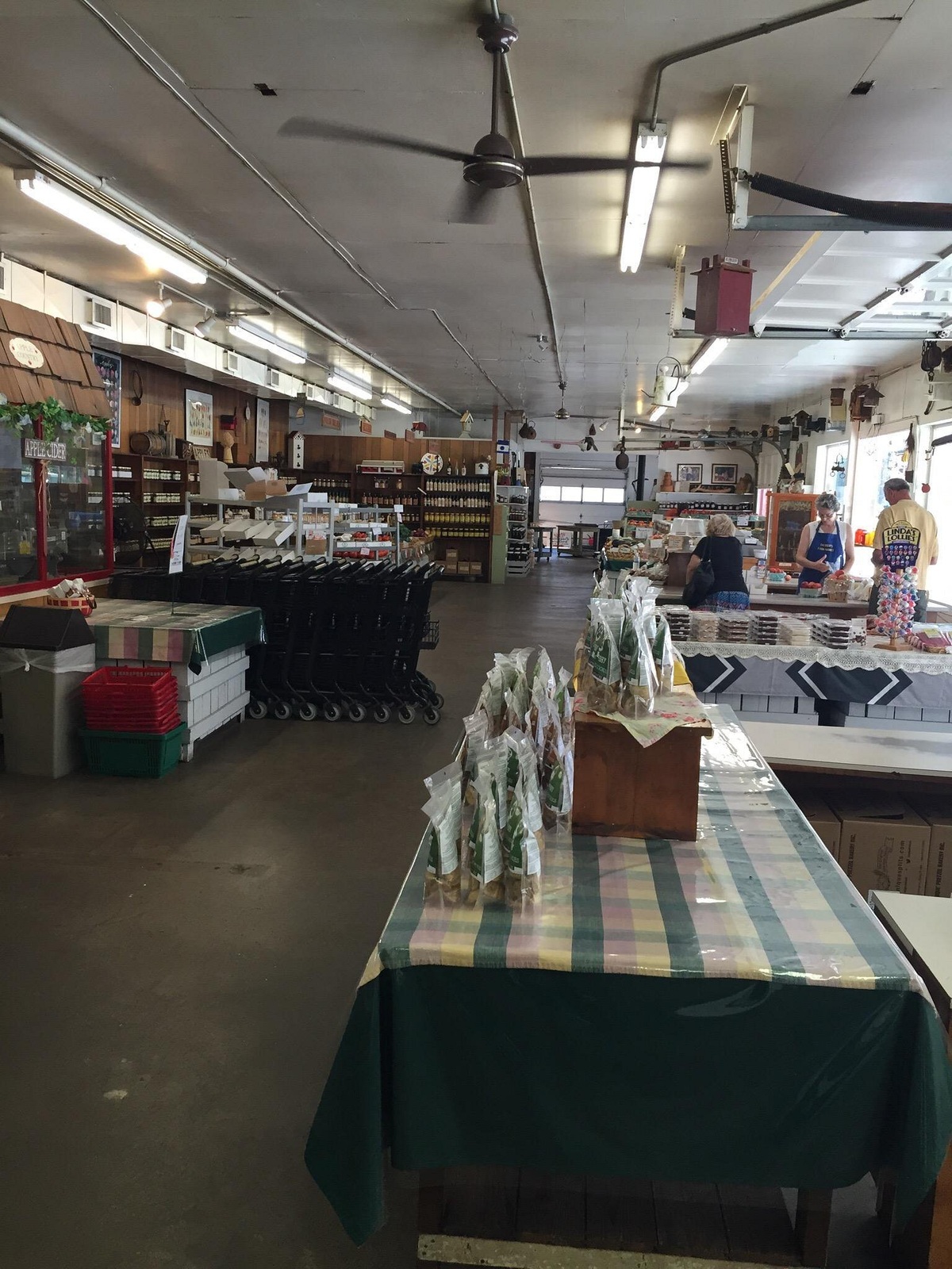 Inside the farm market at Salinger’s Orchard