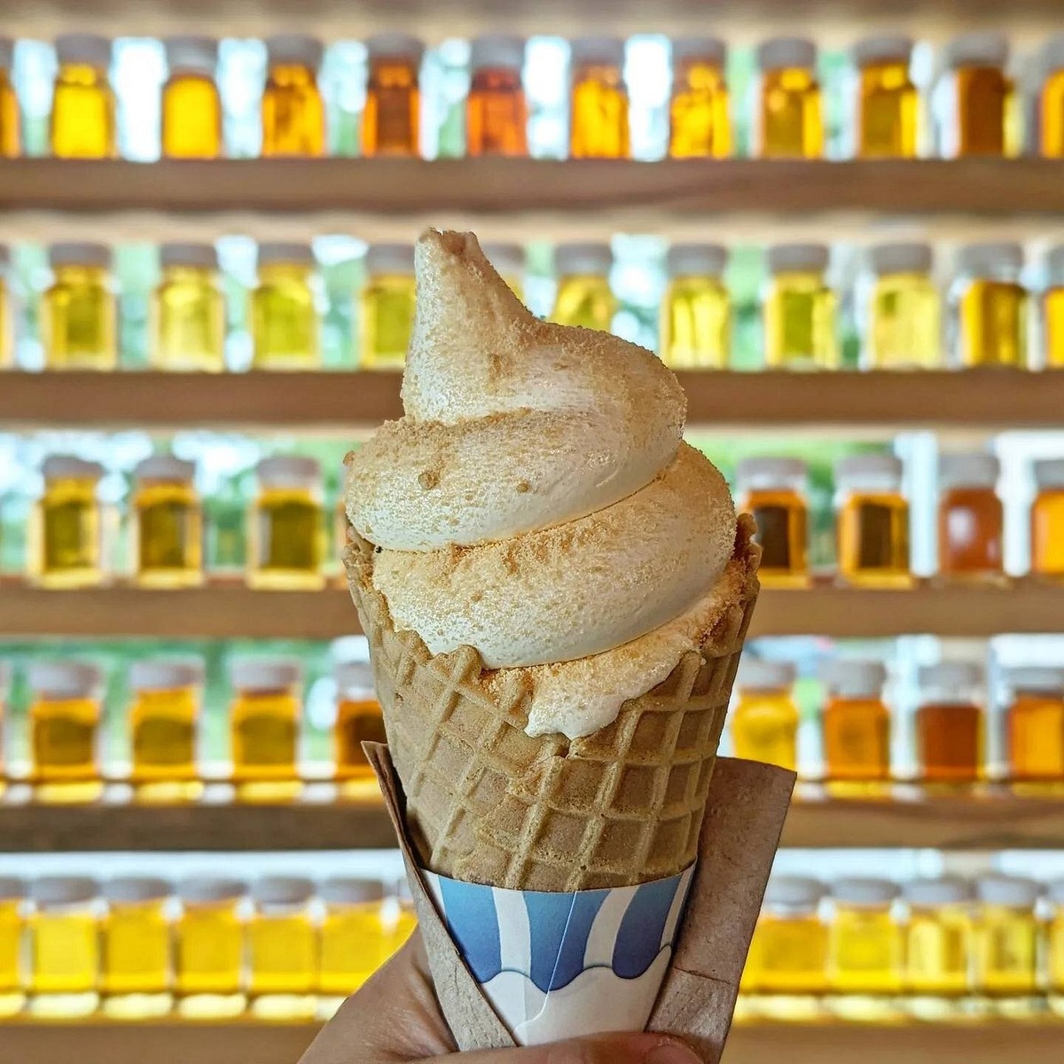 A maple creemee with maple sugar at Silloway Maple