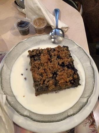 Blueberry baked oatmeal at The Restaurant at Oregon Dairy
