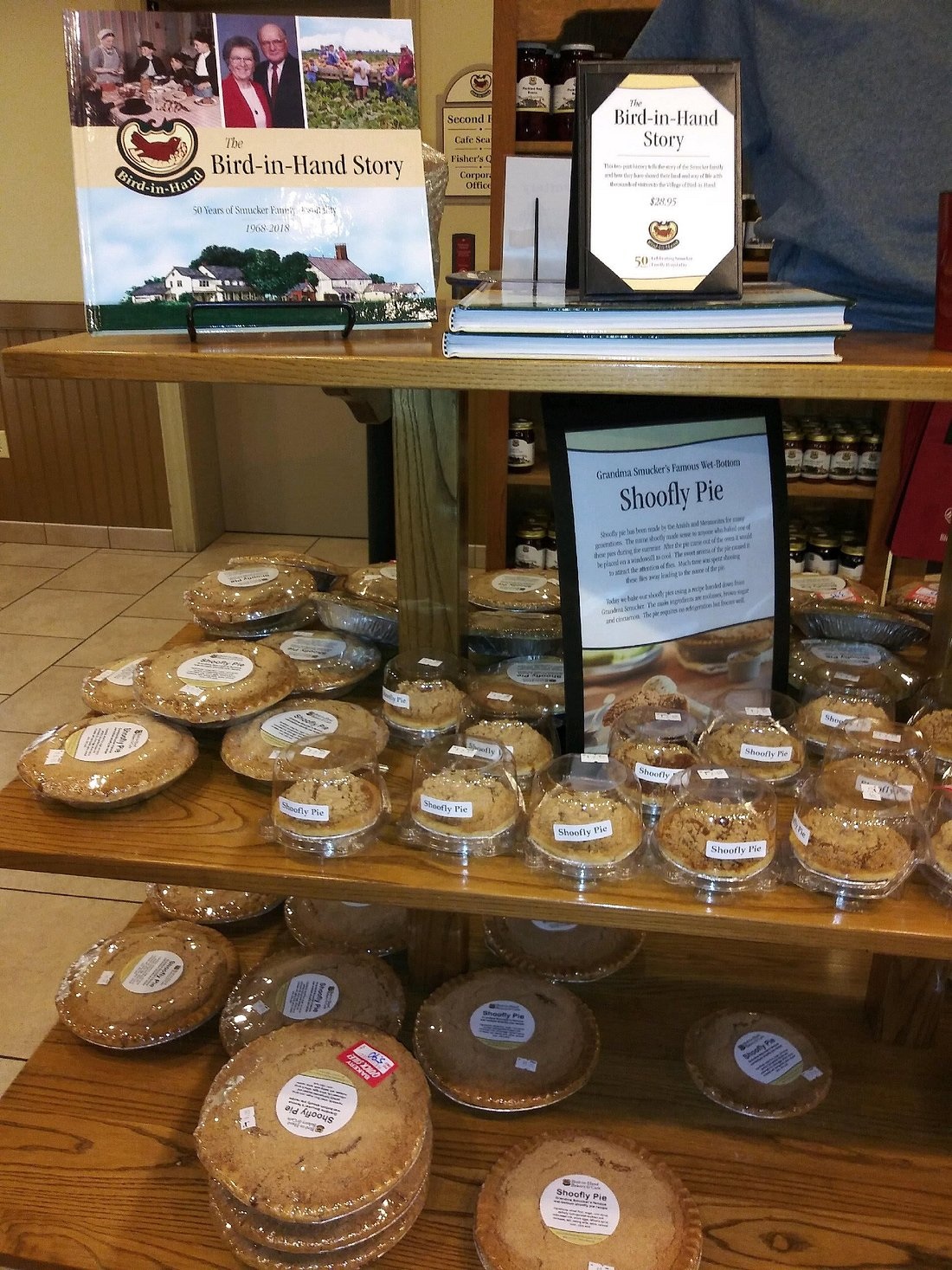 Shoofly pie at Bird-in-Hand Bakery & Cafe