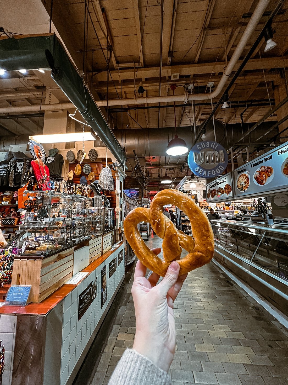 A soft pretzel from Miller’s Twist