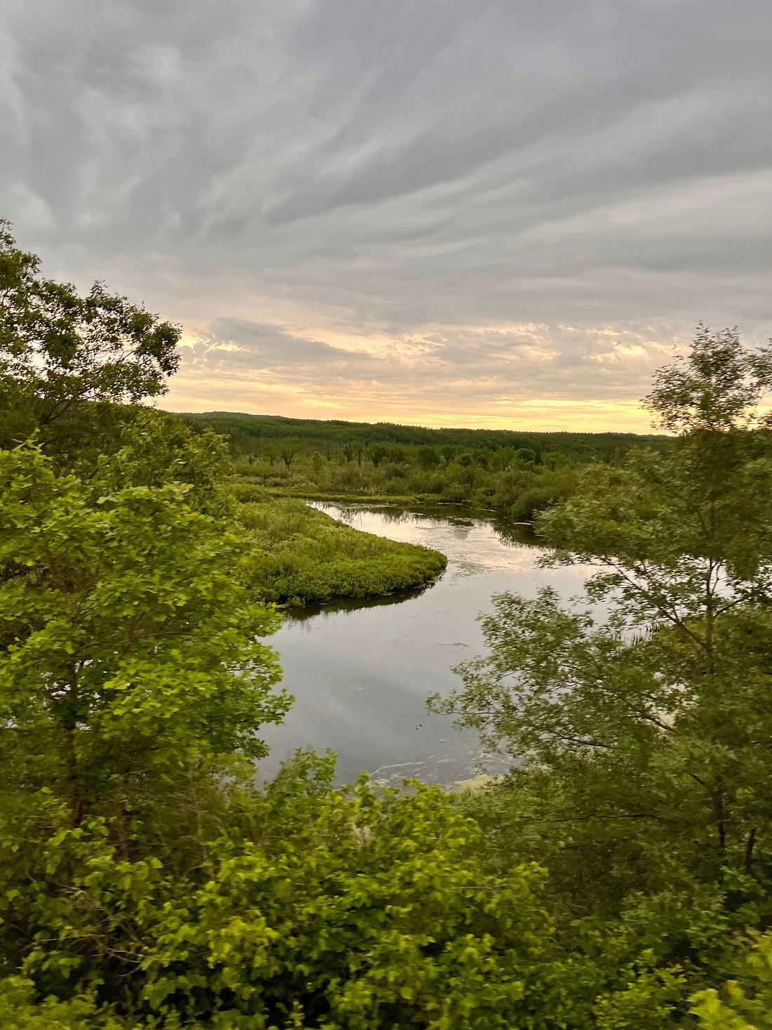 Countryside seen from the Wisconsin Great Northern Railroad