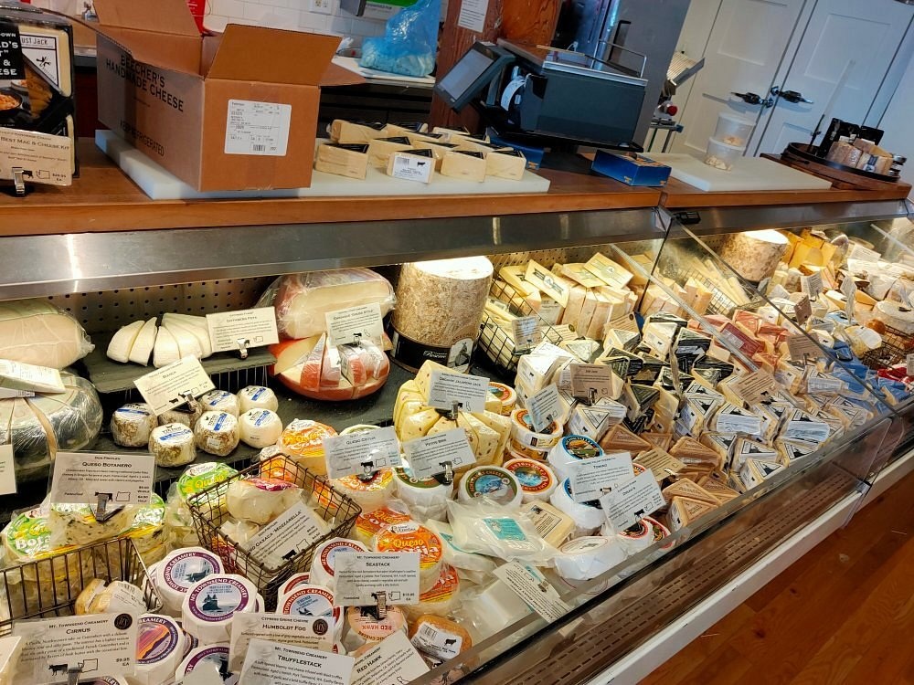 The cheese counter at Beecher’s Handmade Cheese in Pike Place Market