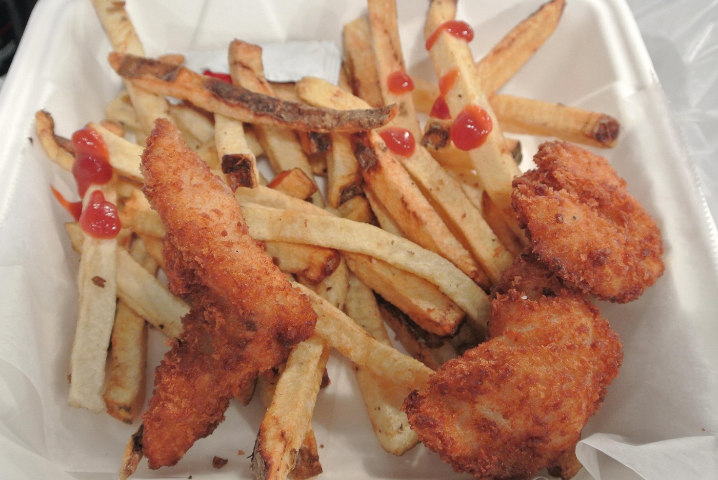 A halibut-and-chips basket at Jack’s Fish Spot