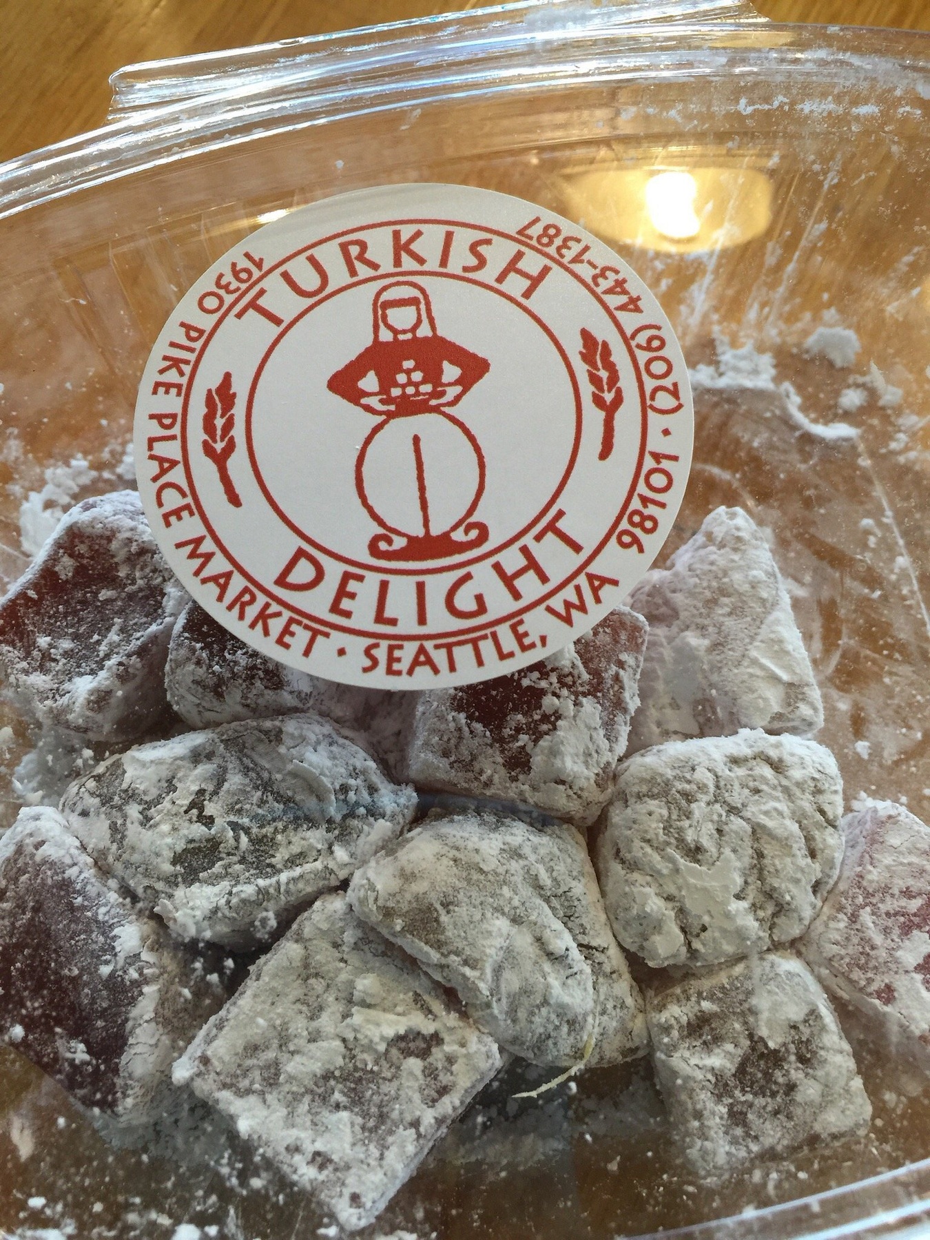 A selection of Turkish delight sweets at Turkish Delight in Pike Place Market