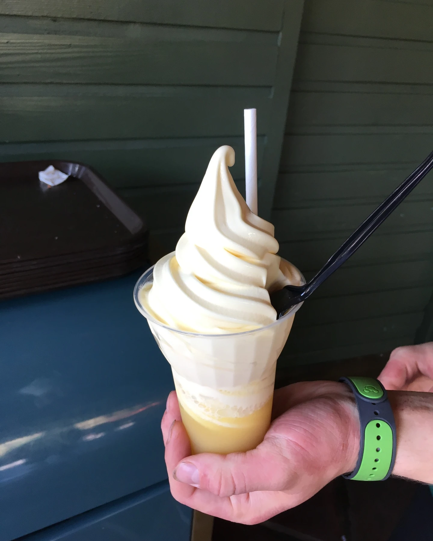 Pineapple DOLE Whip float at Aloha Isle in Magic Kingdom