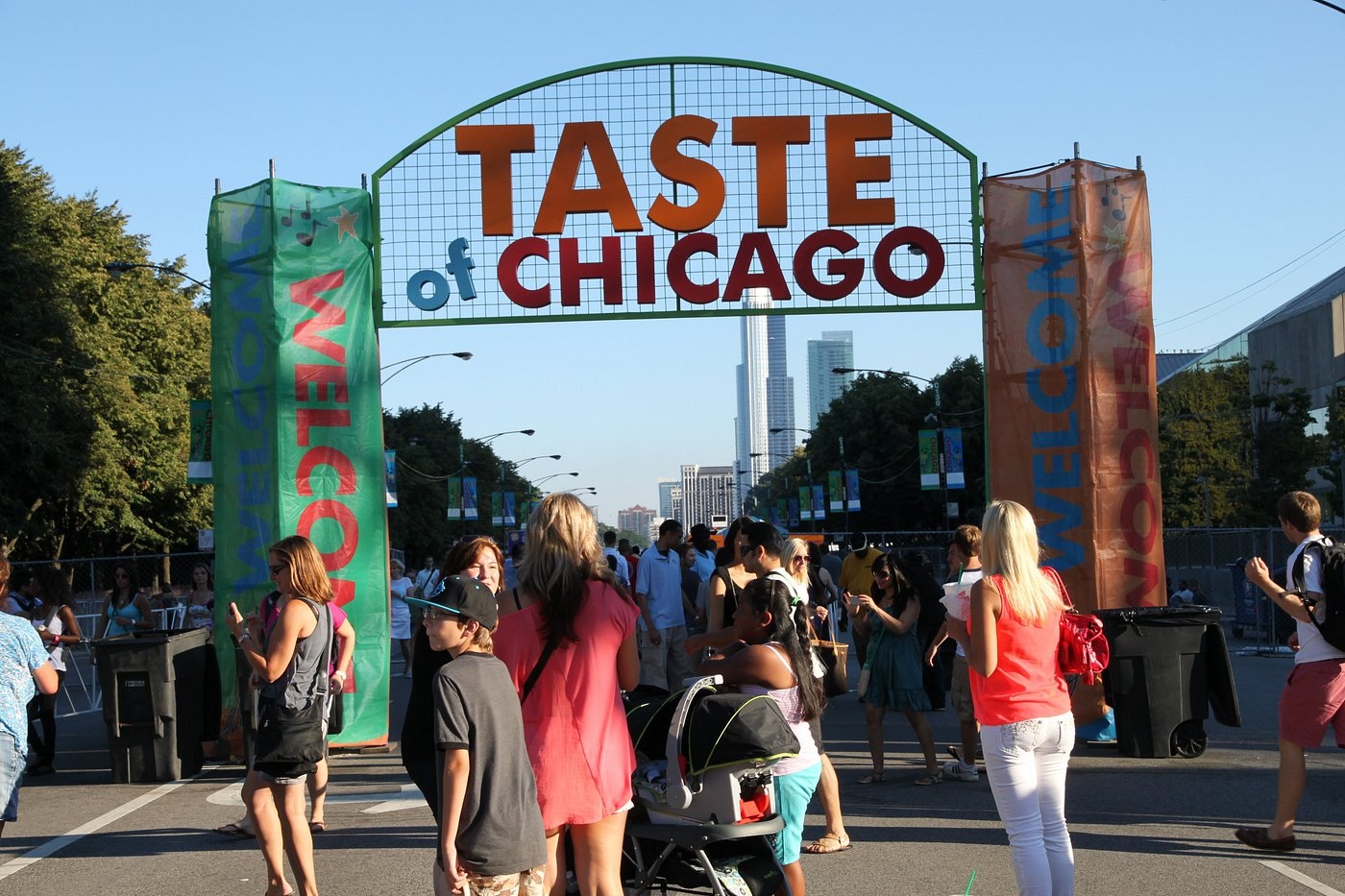 An entrance to the Taste of Chicago festival