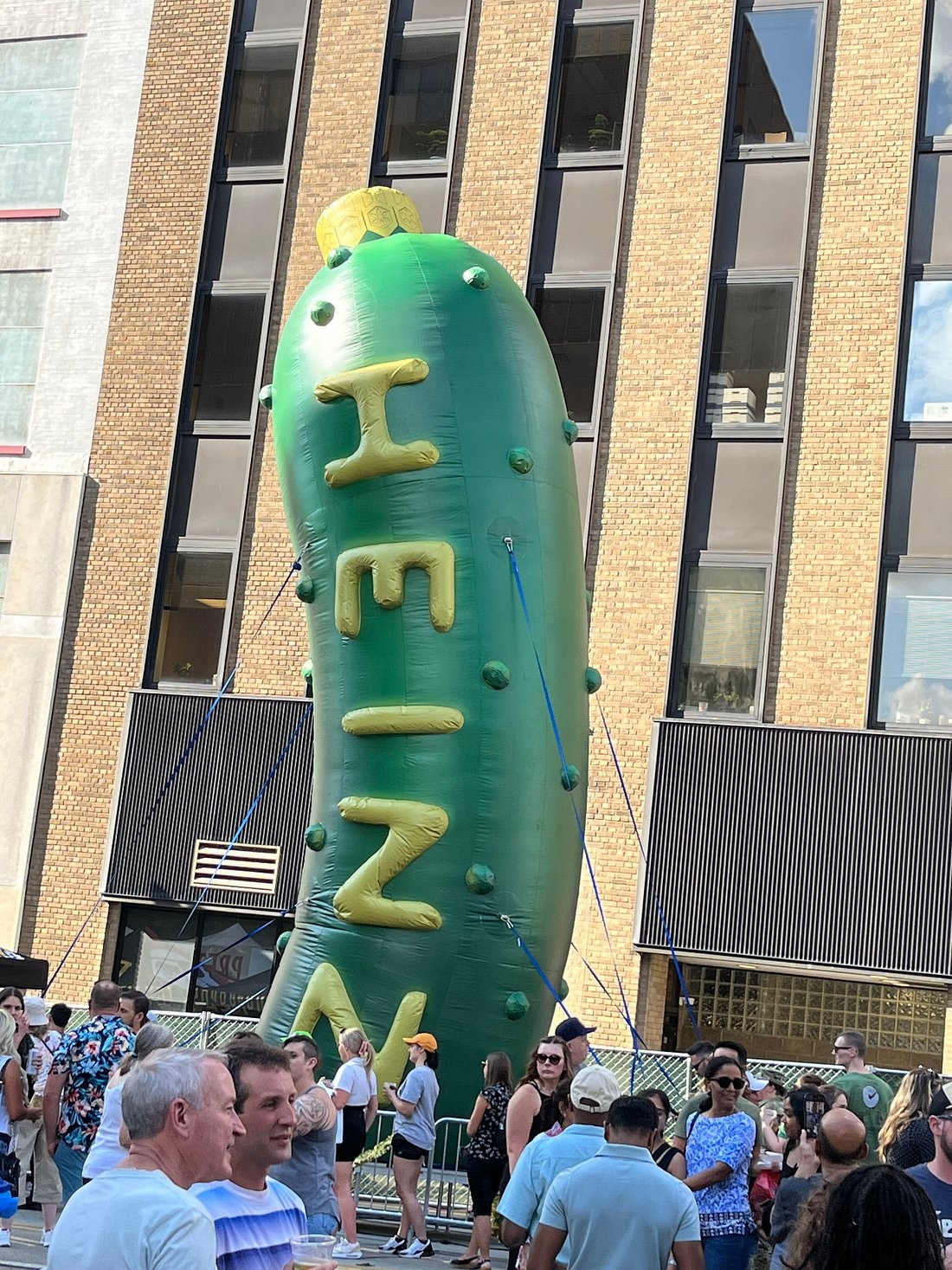 Pickle balloons at an earlier Picklesburgh festival