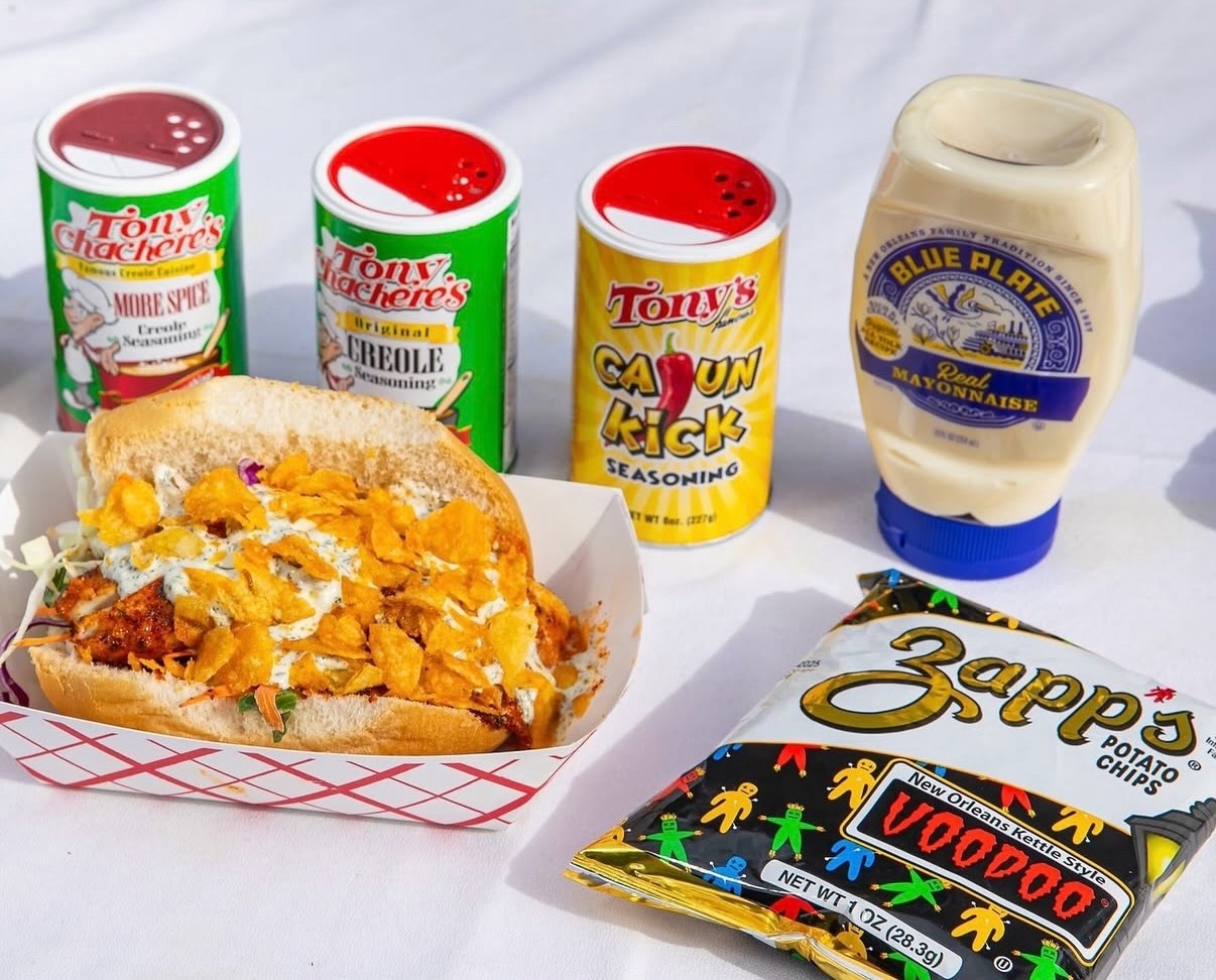 A po-boy in a Tony Chachere’s festival preview