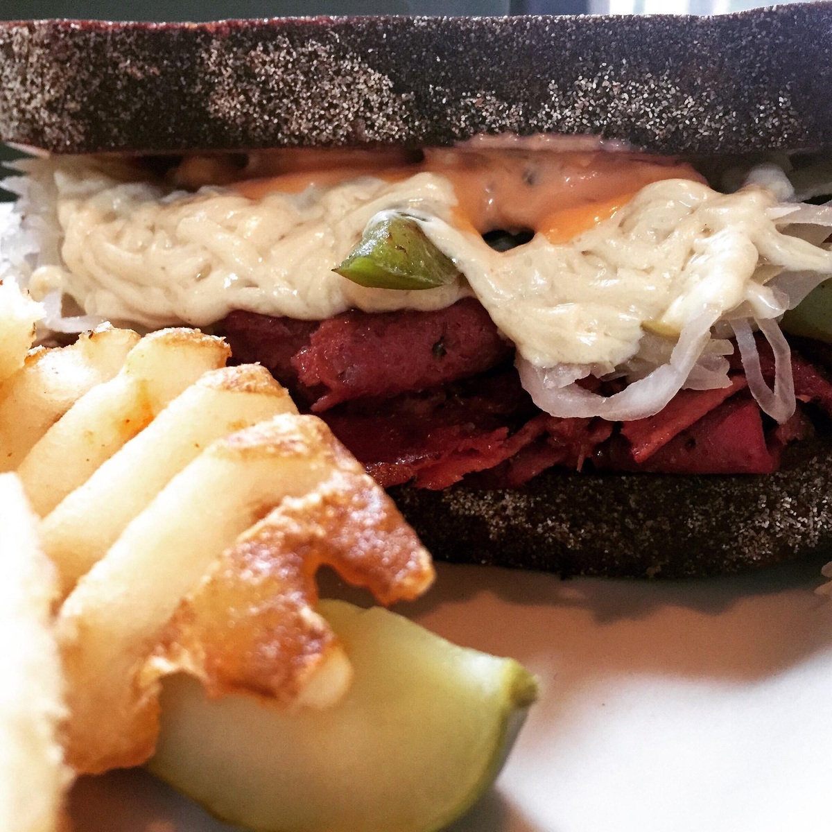Radical Reuben sandwich at The Chicago Diner in Chicago