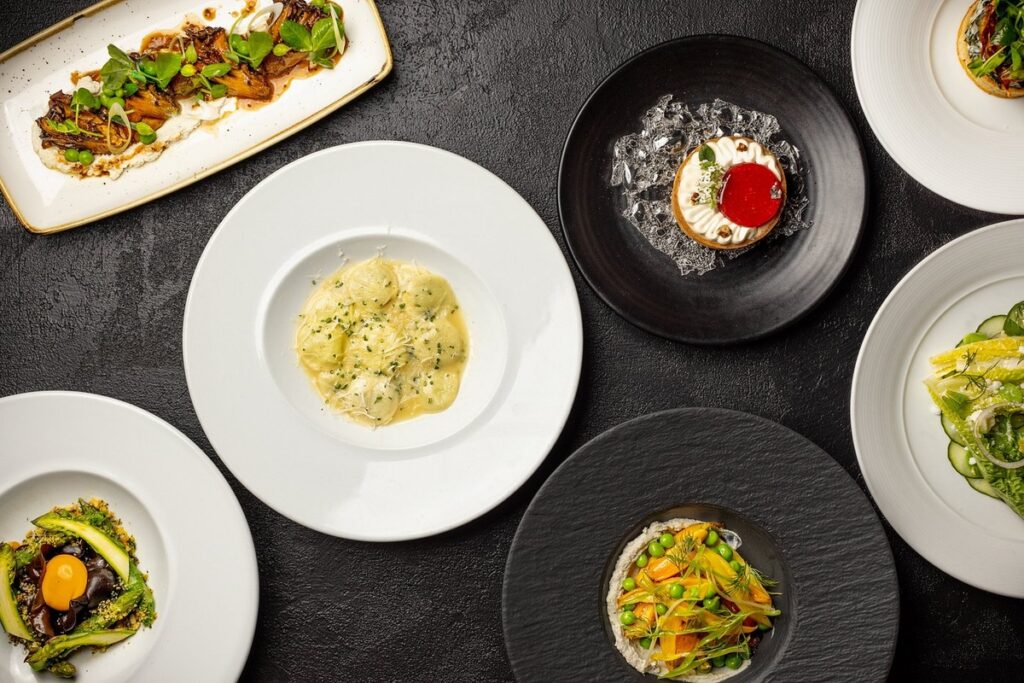 Plant-based dishes at Crossroads Kitchen in Los Angeles