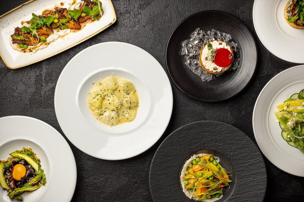 Plant-based dishes at Crossroads Kitchen in Los Angeles