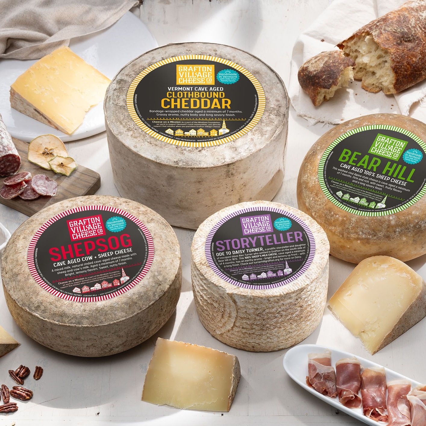 Grafton Village Cheese’s cheddar and cave-aged cheeses