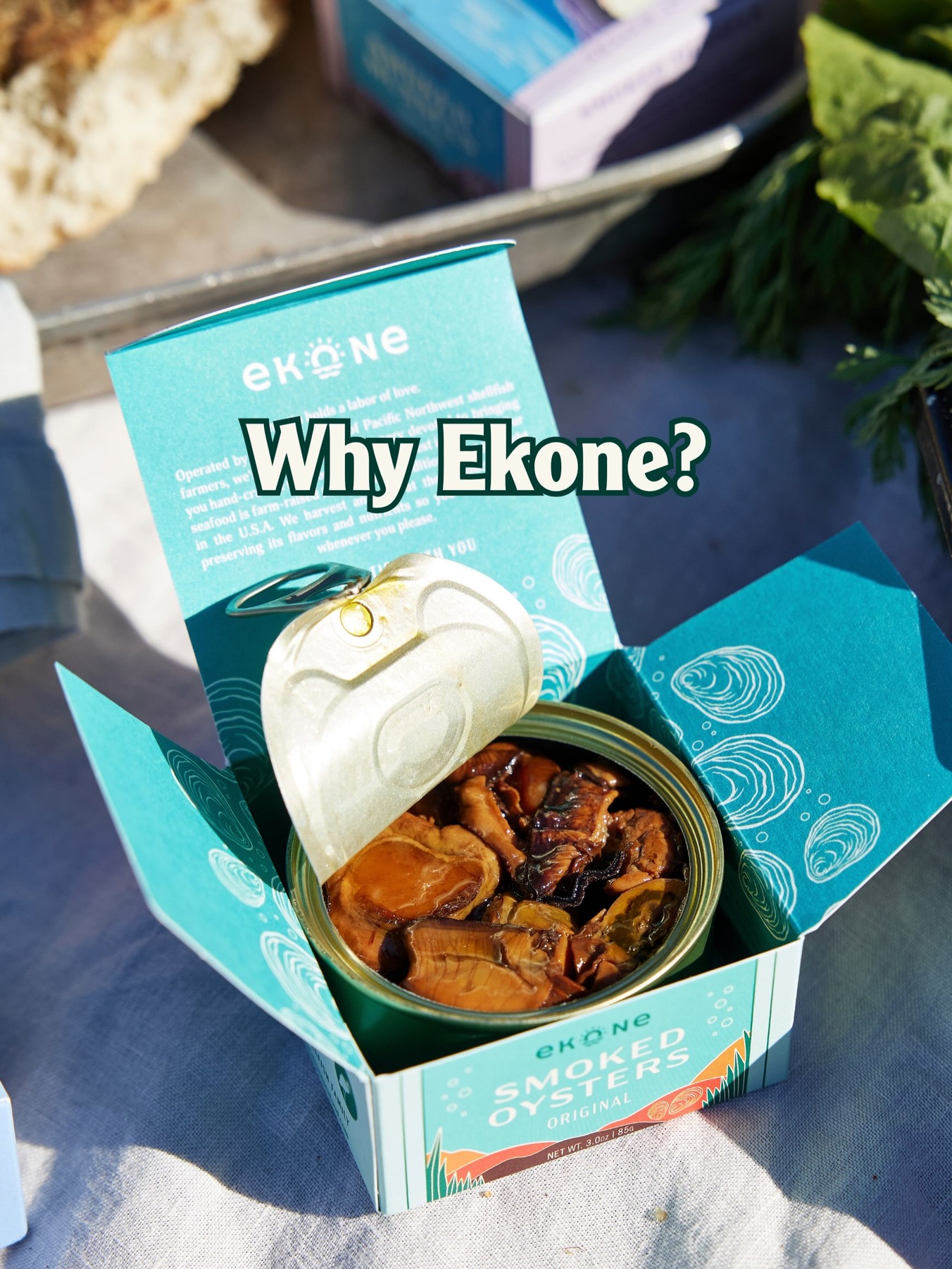 Ekone smoked oysters, part of Taylor Shellfish’s Shelton market selection